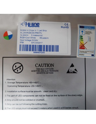 rgbw waterproof strip 6000k for outdoor borders