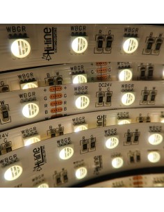 24V RGBW (RGB+NW) CRI80 LED Streifen 10m Rolle 12mm 2