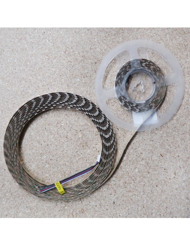 14,4W/m 24V RGB+WW IP00 CRI80 LED-Streifen SMD5050 10m Rolle