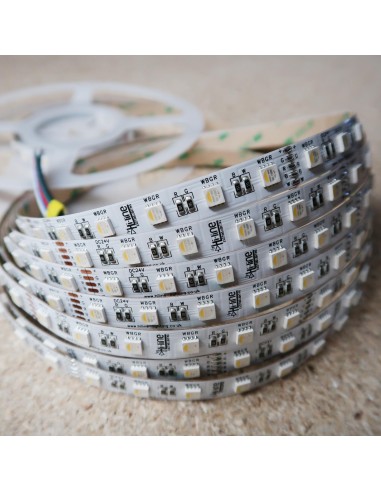 RGB+4000K LED strip (RGBW) quad chip 14.4W/m 5 meters roll