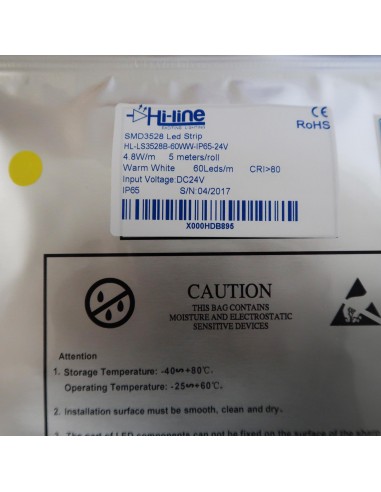 warm white LED Strip 4.8W/m IP65