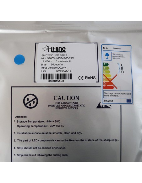 led strip blue 14.4 W/m