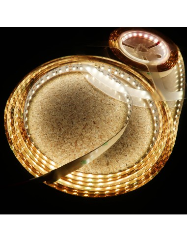 Warm White LED Strip SMD2835 IP65, 14.4W / 60 LEDS per meter, 5 meters roll 