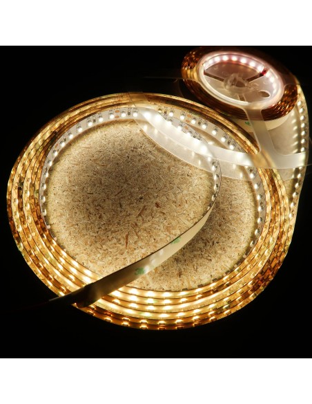 Warm White LED Strip SMD2835 IP65, 14.4W / 60 LEDS per meter, 5 meters roll 