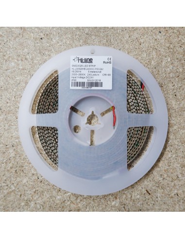 High density warm white LED Strip 240 LEDs / meter CRI 80+