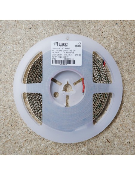 warmweißer LED Strip 240 LEDs / Meter