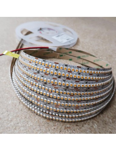High density warm white LED Strip 240 LEDs / meter CRI 80+