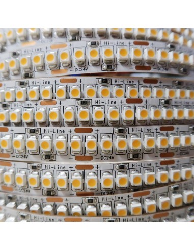 High density warm white LED Strip 240 LEDs / meter CRI 80+