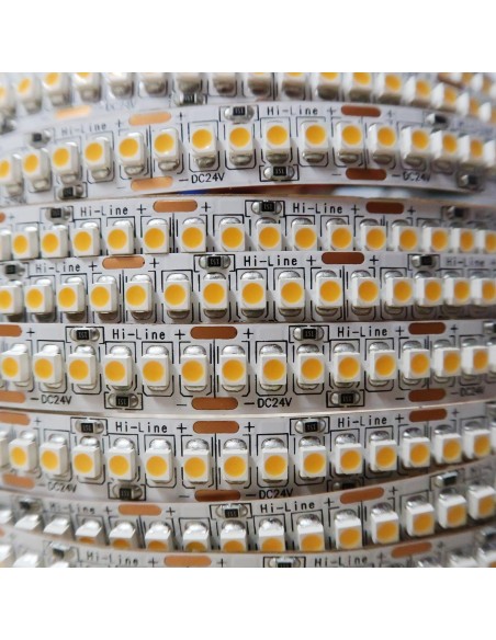 High density warm white LED Strip 240 LEDs / meter CRI 80+  
