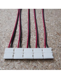 10mm strip power connector with 15cm cable 2 pins 2