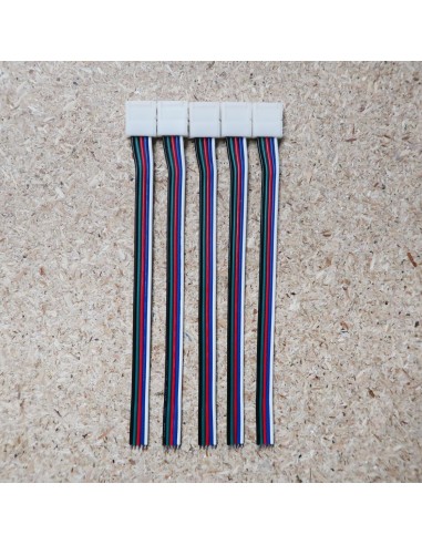 Flat 5 cores RGBW LED cable 10 meters roll