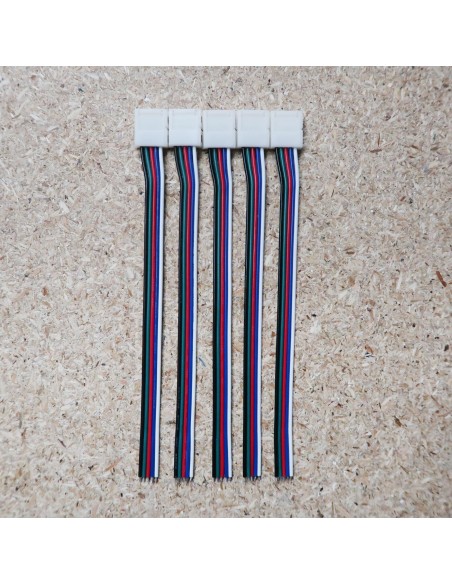 Flat 5 cores RGBW LED cable 10 meters roll