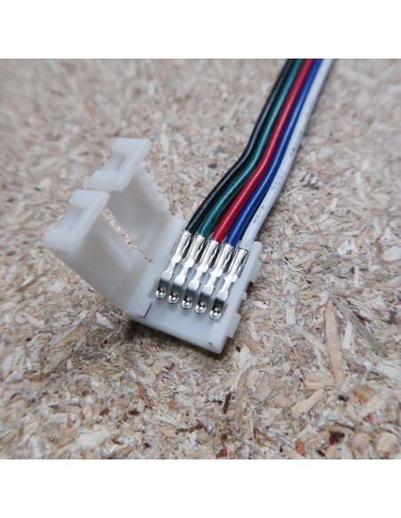 Flat 5 cores RGBW LED cable 10 meters roll