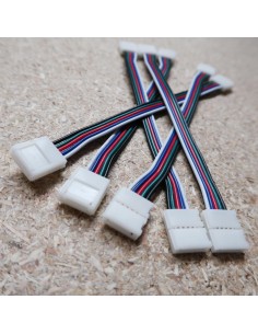 10mm RGBW strip to strip extension with 15cm cable