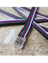 Flat 5 cores RGBW LED cable 10 meters roll