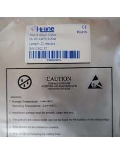 Flaches Kabelband für einfarbige LED-Streifen 20m Rolle 2-adrig 2