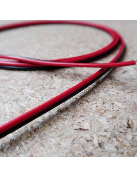 2 cores Red/Black LED strip wire AWG 18, 10m roll