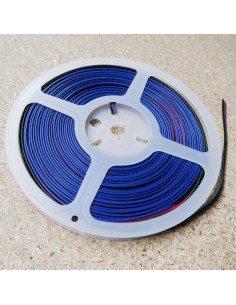 Flaches Kabelband für RGB LED Streifen, 10m Rolle 4-adrig