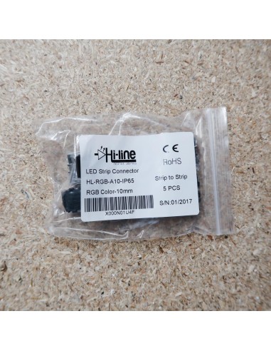 Strip to strip connector for 10mm IP65 LED tape RGB colour (pack of 5)