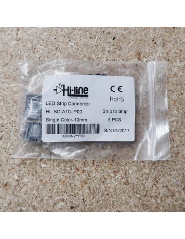 Strip to strip connector for 10mm IP00 LED tape single colour (pack of 5)