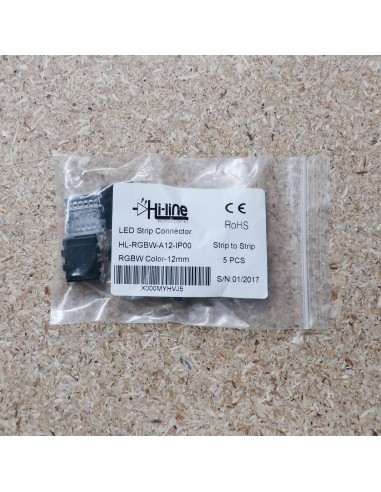 Strip to strip connector for 12mm IP00 LED tape RGBW 5 pin (pack of 5)