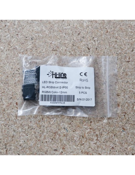 Strip to strip connector for 12mm IP00 LED tape RGBW 5 pin (pack of 5)