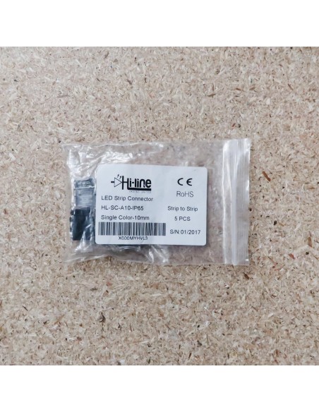 Strip to strip connector for 10mm IP65 LED tape single colour (pack of 5)