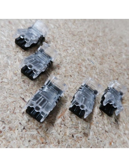 Strip to wire connector for IP65 LED tape single colour 8mm (pack of 5)