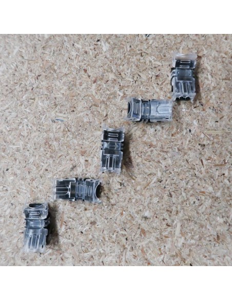 Strip to wire connector for IP65 LED tape single colour 8mm (pack of 5)