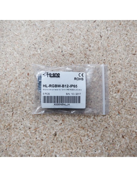 Strip to wire connector for 12mm IP65 LED tape RGBW 5 pin (pack of 5)