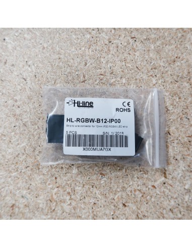 Strip to wire connector for 12mm IP00 LED tape RGBW 5 pin
