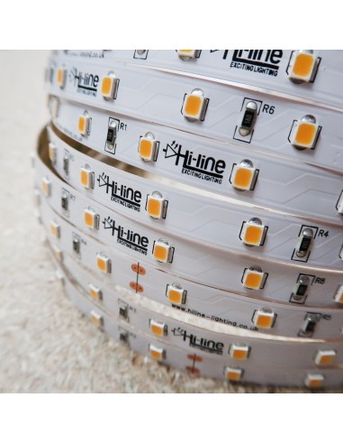 Warm White LED Strip 3000K 24V 14.4W/m IP00 CRI80 SMD2835