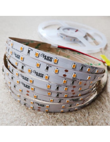 Warm White LED Strip 3000K 24V 14.4W/m IP00 CRI80 SMD2835