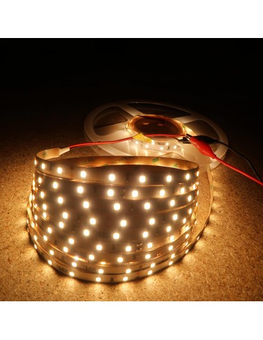 Warm White LED Strip 3000K 24V 14.4W/m IP00 CRI80 SMD2835