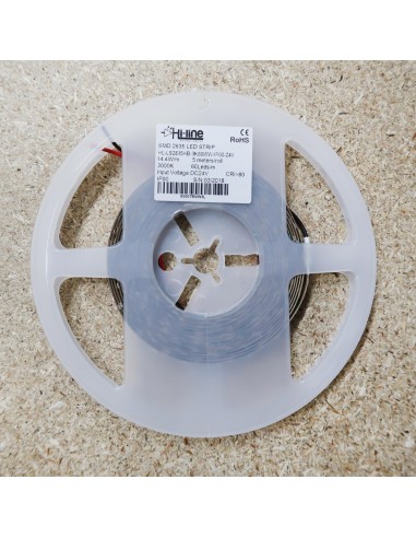 Warmweißer LED-Streifen 24V-4,8W/m- IP00-CRI80-SMD2835