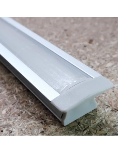 Recessed LED profile extrusion 25 x 15mm