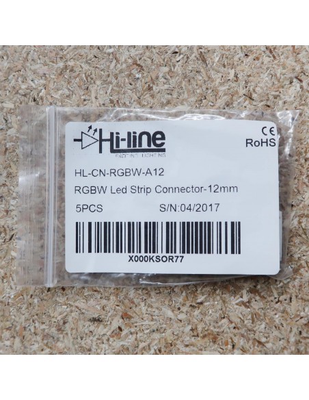 12mm RGBW strip to strip solderless connector 5 pin