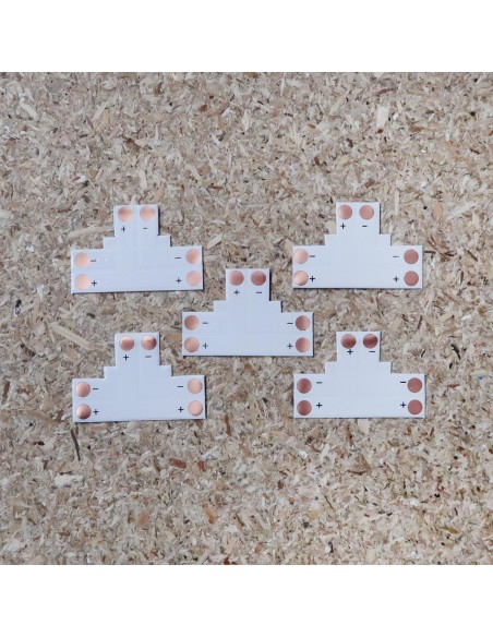 T Shape strip PCB (single colour, 2 pin) 10mm