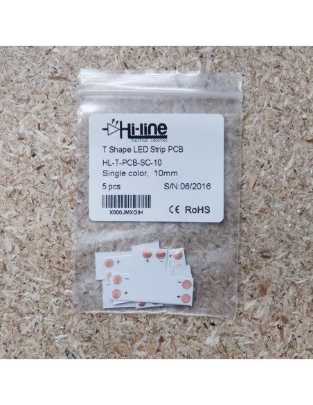 T Shape strip PCB (single colour, 2 pin) 10mm