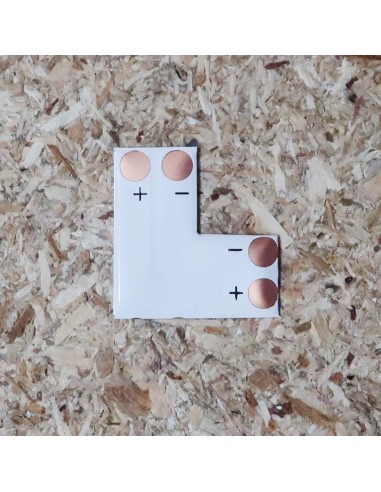 8mm L Shape LED strip PCB (single colour, 2 pin)