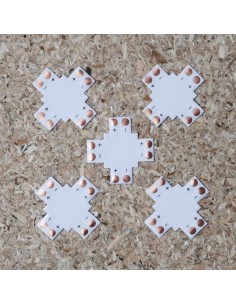 Cross Shape LED strip PCB for 8mm 2pin solderless connectors
