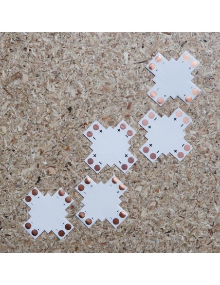Cross led strip connector (single colour, 2 pin) 10mm