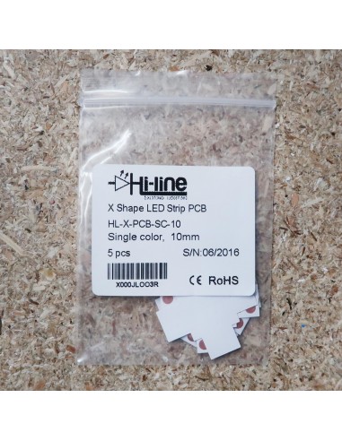 Cross led strip connector (single colour, 2 pin) 10mm