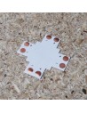 Cross led strip connector (single colour, 2 pin) 10mm