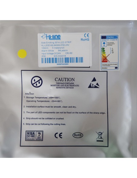 warm white Edge lit 24V LED tape