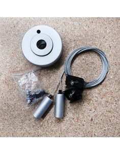 Pendant mounting kit including connection box for Hi-Line profile systems