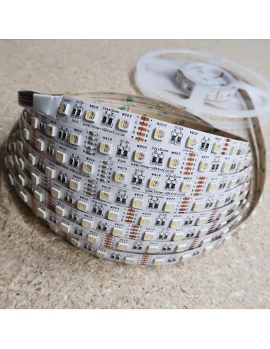 RGBW LED-Streifen (RGB+NW) 12V-14,4W/m- IP00-CRI80-12mm/2oz PCB-5m Rolle