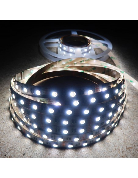 RGBW LED Strip (RGB+CW) 12V-14.4W/m- IP00-CRI80-12mm/2oz PCB-5m Roll