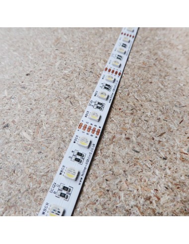 RGBW LED-Streifen (RGB+CW) 12V-14,4W/m- IP00-CRI80-12mm/2oz PCB-5m Rolle