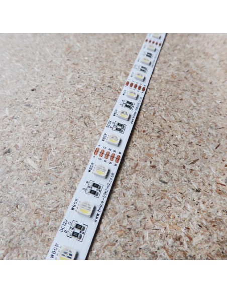 RGBW LED-Streifen (RGB+CW) 12V-14,4W/m- IP00-CRI80-12mm/2oz PCB-5m Rolle